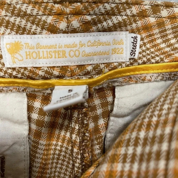 Vintage Hollister  Plaid Capri Trousers  size 5 - Picture 4 of 7